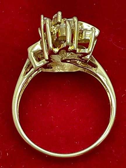 CERTIFIED BRAND NEW 14K YELLOW GOLD AND DIAMOND RING