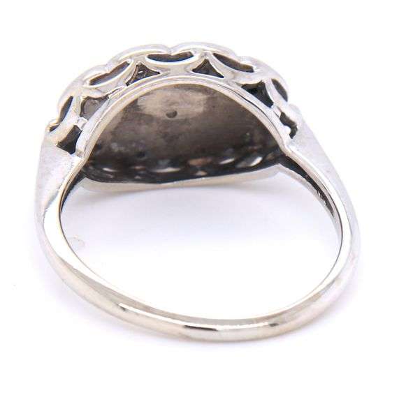 Vintage 14kt White gold 0.35ctw diamond ring