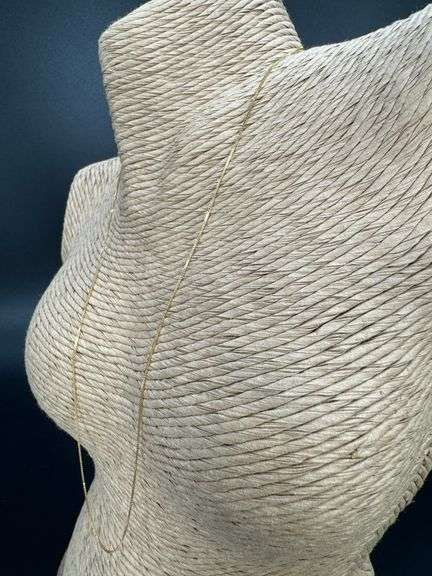 14k Yellow Gold Solid Box Link Chain 0.6mm Necklace 24"