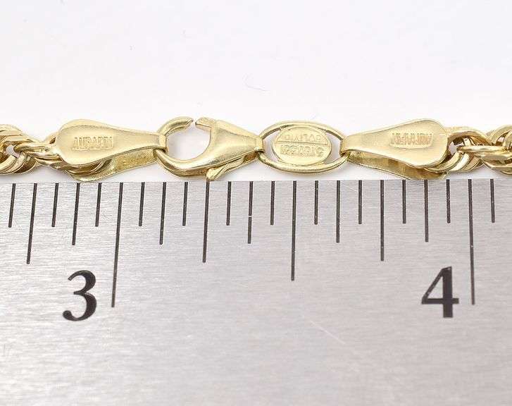 Charming 14K Yellow Gold 1945 Dos Y Medio Pesos Coin Pendant Necklace