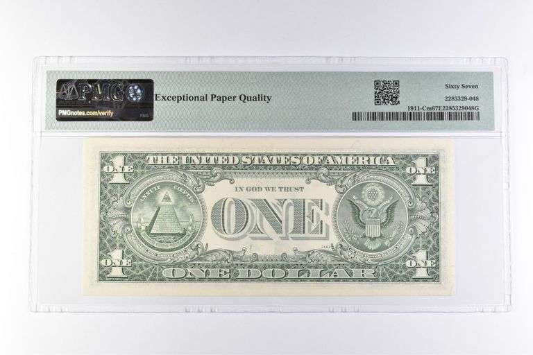 PMG 67 Superb Gem Un EPQ $1 1981 FRN Philadelphia Fr#1911-Cm