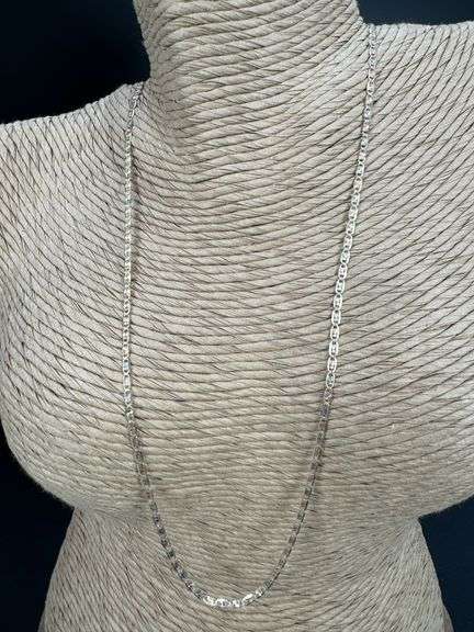 14k Gold Rose White Yellow Tri Color Solid Valentino Diamond-Cut Star Link Chain 2mm Necklace 24"