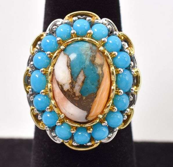 Sterling Silver Multi-Gemstone Ring