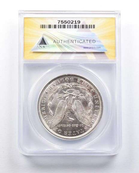 MS63 1887 Morgan Silver Dollar VAM-5 DBL DT Top 100 ANACS