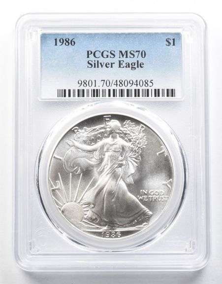 MS70 1986 American Silver Eagle PCGS