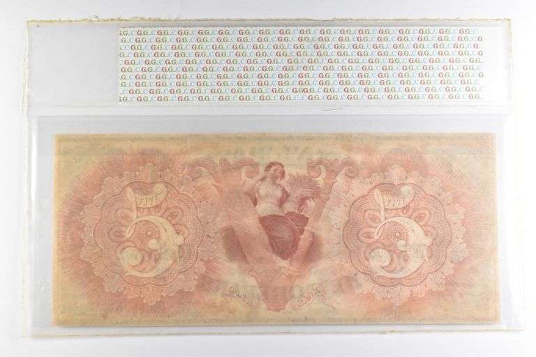 GCC Gem 66 $5 1840s New Orleans, LA New Orleans Canal Bank Note