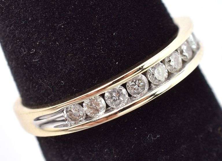 Pleasant 14K Yellow Gold Diamond Band Ring