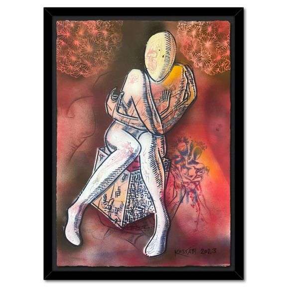 Scarlet Introspection by Kostabi