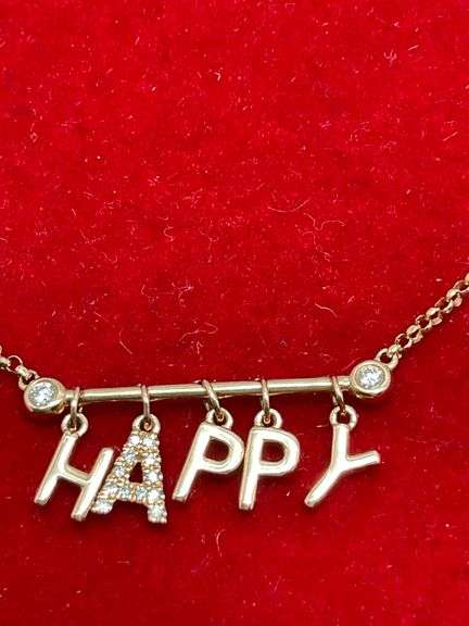 BRAND NEW 14K ROSE GOLD AND DIAMOND NECKLACE