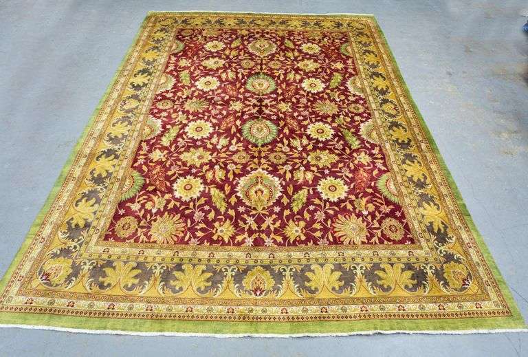 Handmade Large Indo Rug 11.4x14.4
