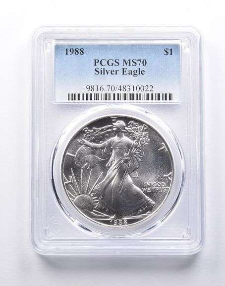 MS70 1988 American Silver Eagle PCGS