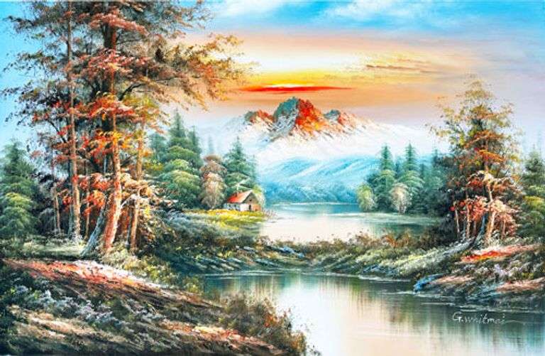 ONE OF A KIND BEAUTIFUL PAINTING ON CANVAS