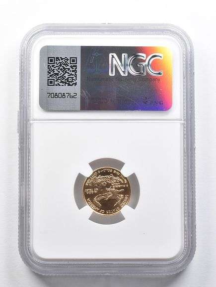 MS70 1999 $5 American Gold Eagle 1/10 Oz Gold NGC