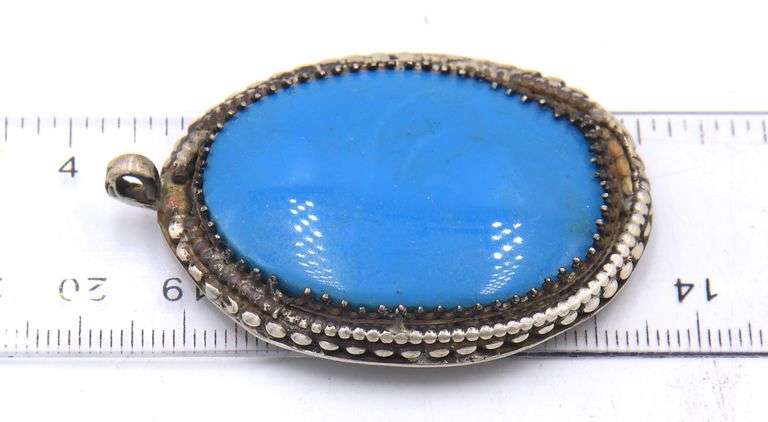 Lot of 3 vintage 925 sterling silver gemstone pendants
