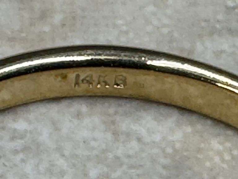 14k Yellow Solid Gold 2mm Domed Plain Men's Women's Wedding Band Size 12