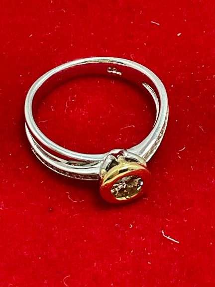 CERTIFIED 18K GOLD AND DIAMOND RING