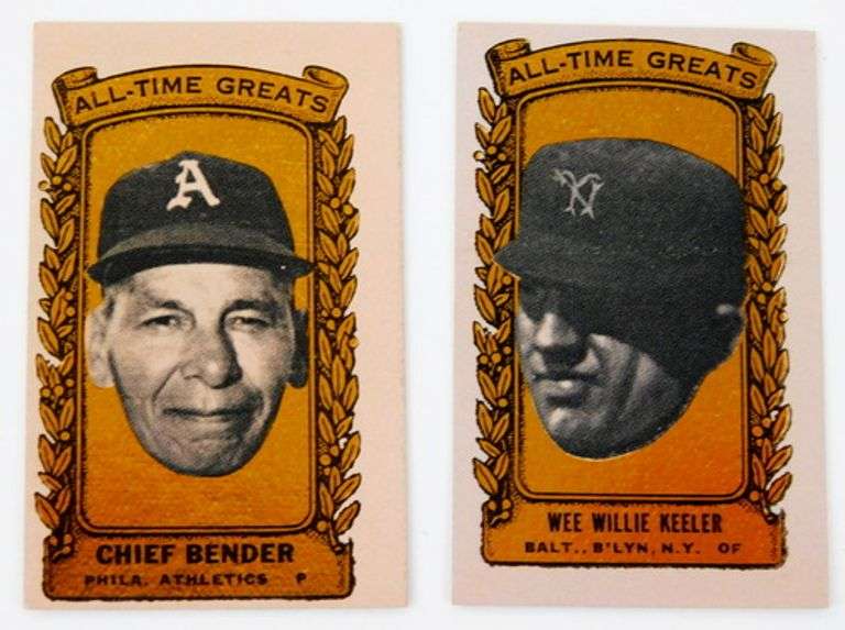 2 Bazooka Topps 1963 All Time Greats Baseball Cards