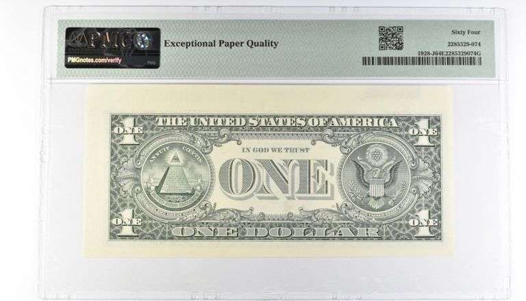 PMG 64 Choice Unc EPQ $1 2003 FRN Kansas City Fr#1928-J Misalign Error