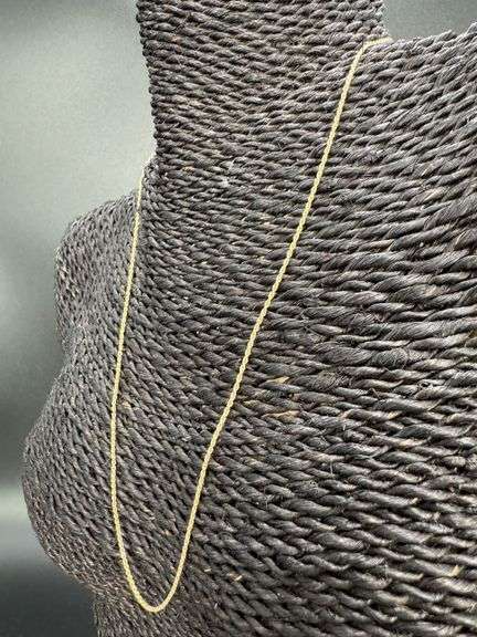 10k Yellow Gold Solid Round Rope Link Chain 1.1mm Necklace 20"