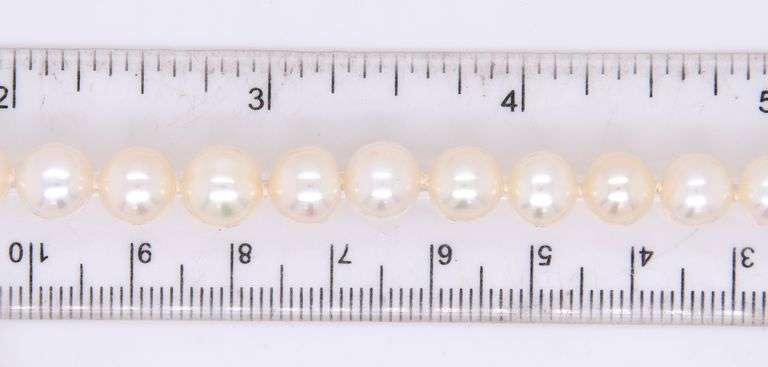 7-8mm White fresh water pearl necklace