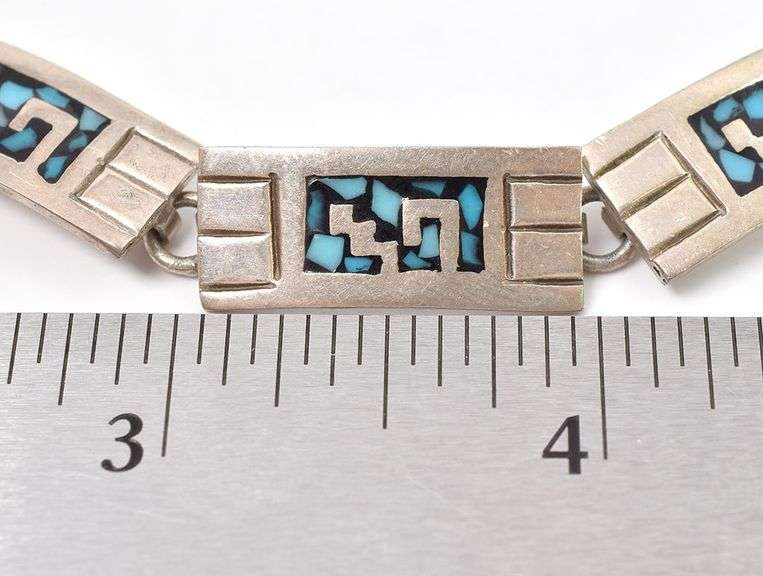 Sterling Silver Turquoise Inlay Bracelet