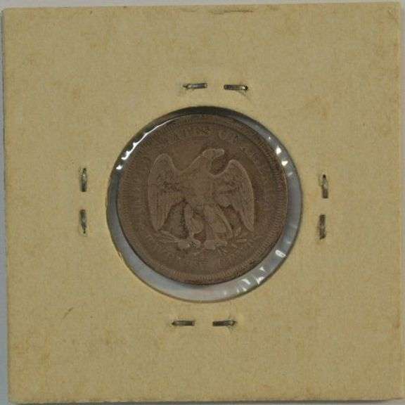 Scarce 1875-S Twenty Cent Piece in G/VG