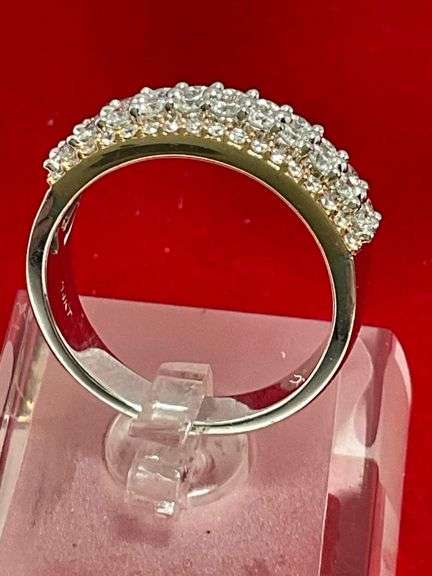 CERTIFIED BRAND NEW 14KWHITE AND ROSE GOLD DIAMOND BAND. 1.50 CARAT
