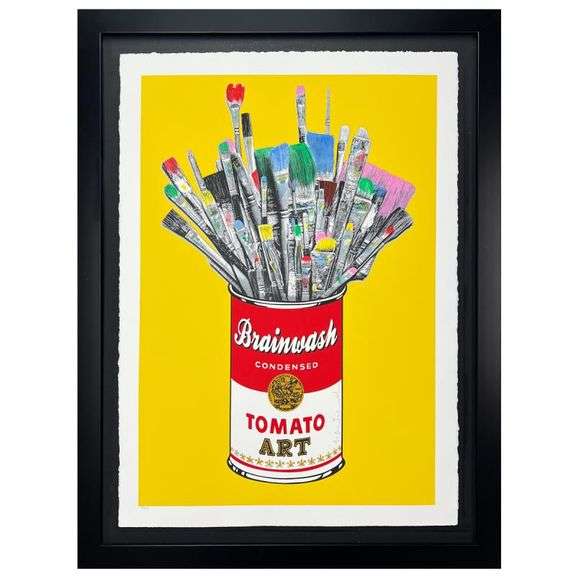 Tomato Pop (Yellow) by Mr Brainwash