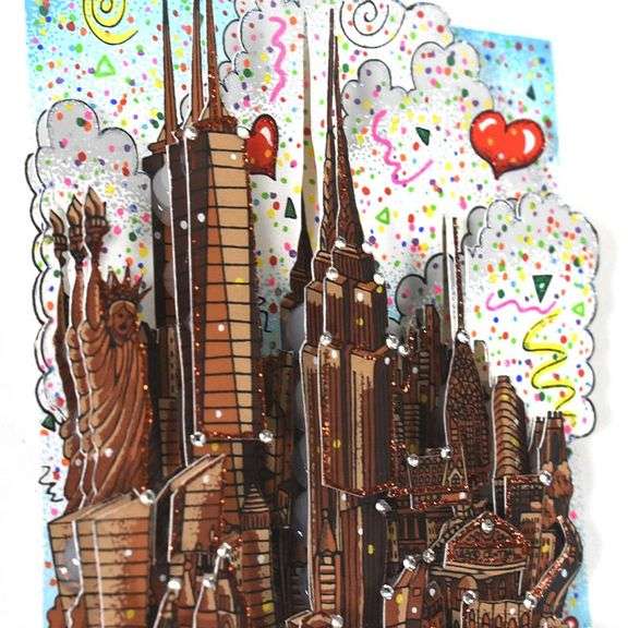 A Melting Pot of Chocolate...NYC by Charles Fazzino