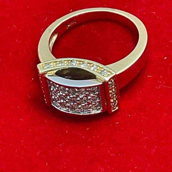 CERTIFIED 14K GOLD AND DIAMOND RING