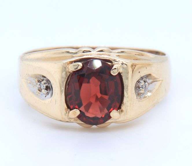 Set of 2 rings in 10kt yellow gold