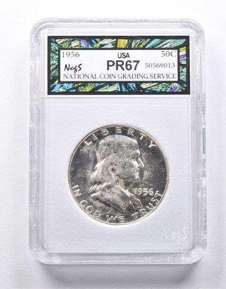 PR67 1956 Franklin Half Dollar NCGS