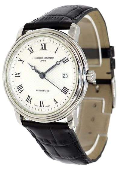 Frederique Constant Classic, 40mm, White Dial, Stainless Steel W/ Box