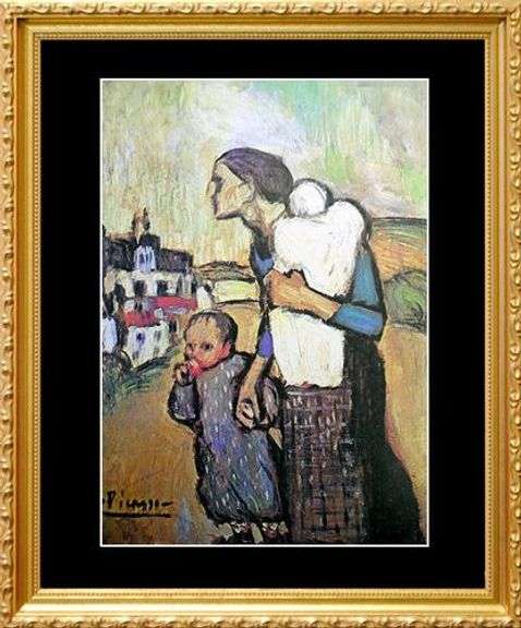 Pablo Picasso, The Mother Leading Two Children