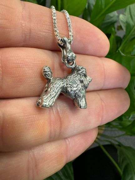 Sterling Silver Cocker Spaniel Dog Pendant Charm High Quality 925 3D Canine