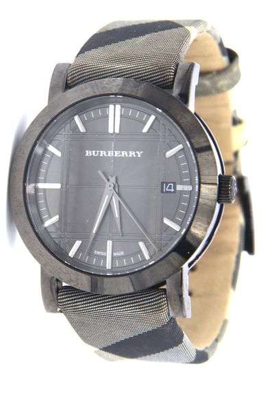 Burberry Louis Mark Nova check band quartz watch