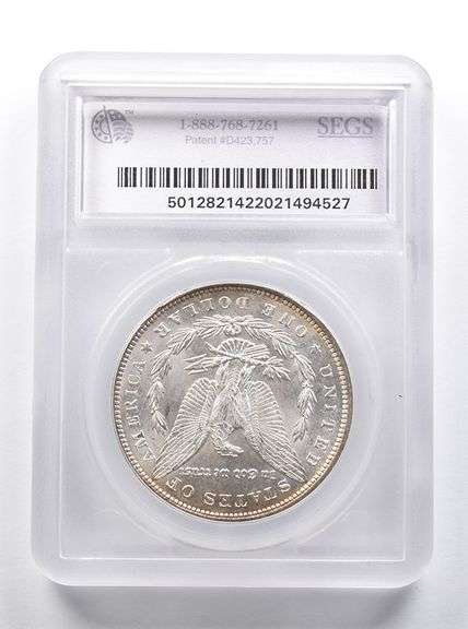 MS60 1892 Morgan Silver $1 VAM 3 Doubled 1 Of Date Doubled USA SEGS