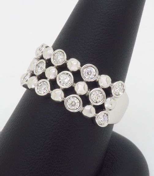 Wide Diamond Cocktail Ring