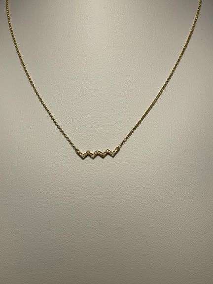 BRAND NEW 14K YELLOW GOLD DIAMOND NECKLACE