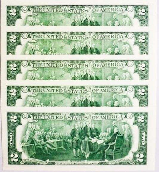 (5) Superb Crisp 2017A $2 Star Notes Philadelphia-Consecutive!