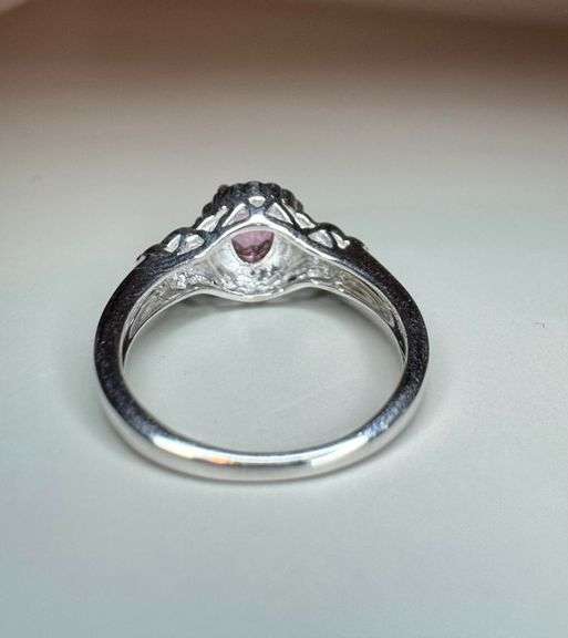 Phenomenal Looking Solid .925 Sterling Silver Natural Pink Topaz Ring