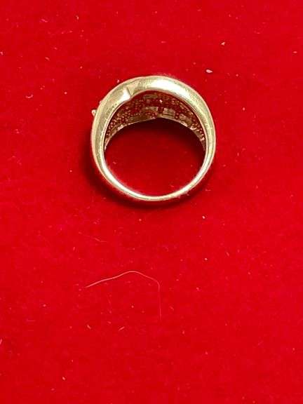 CERTIFIED 14K YELLOW GOLD AND DIAMOND BAND. 1.25 CARAT