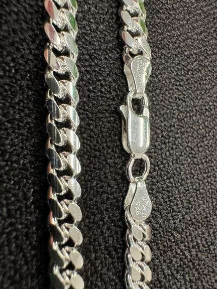 Sterling Silver Solid Miami Cuban Link Chain 4.9mm 925 Italy Heavy Curb Necklace 22" Inch