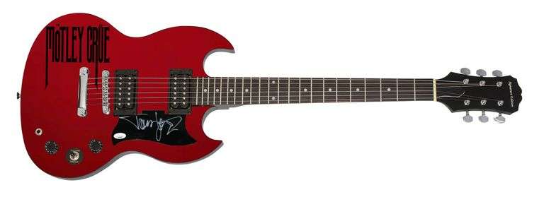 Tommy Lee of Motley Crue Signed Guitar