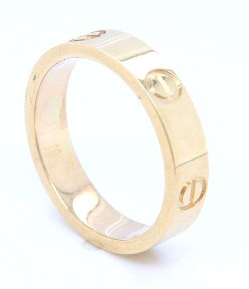 18kt Yellow gold Cartier love style band