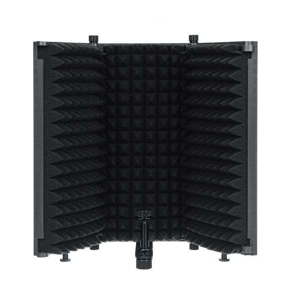 Foldable Microphone Acoustic Isolation Shield