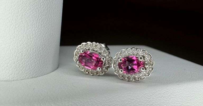 Sparkling Mind Blowing 1.75 Cttw Natural VVs1 Brilliant Pink Topaz Earrings