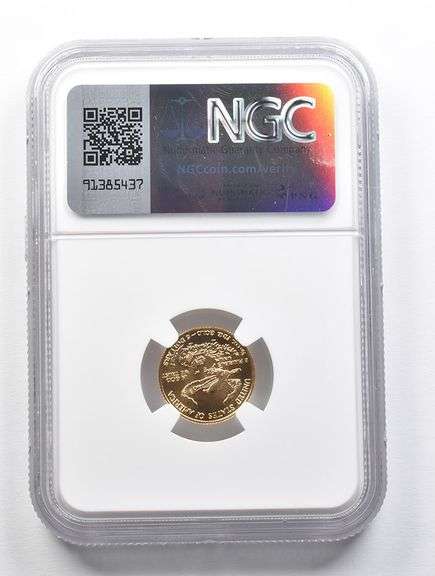 MS70 1986 $5 American Gold Eagle 1/10 Oz Gold NGC
