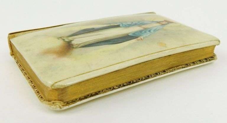 Vintage Celluloid Prayer Book - At Mary's Knee