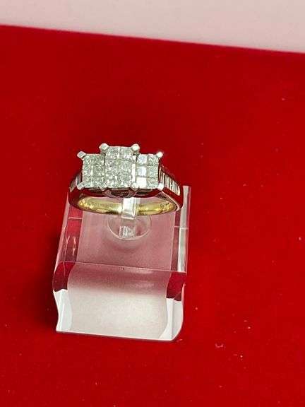CERTIFIED 14K GOLD AND DIAMOND RING